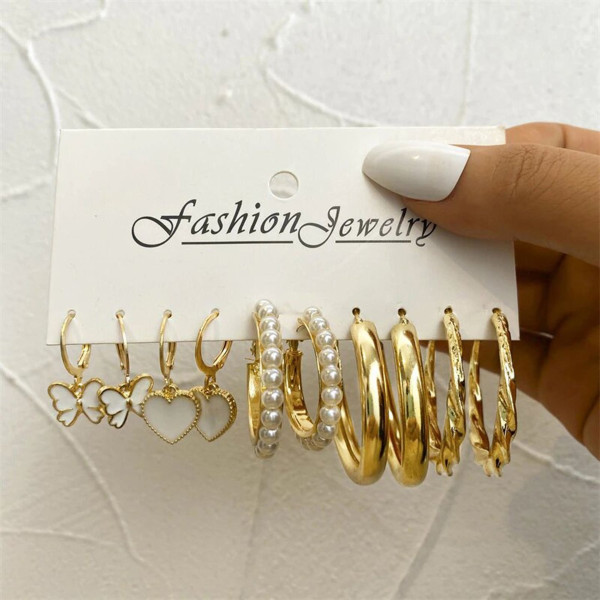 SP-Elegant Assortment: 5-Piece Combo Pack of Stylish Earrings [Premium Product]