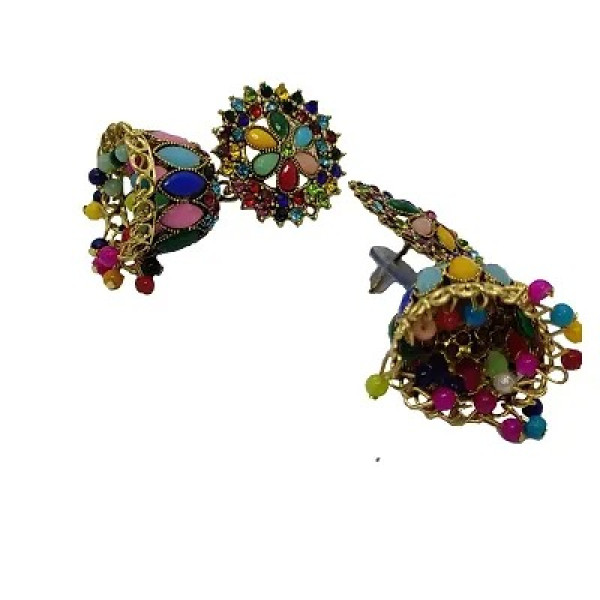 GR-Small Jhumka Alloy Jhumki Earring [Low Budget Product] | Free Shipping 