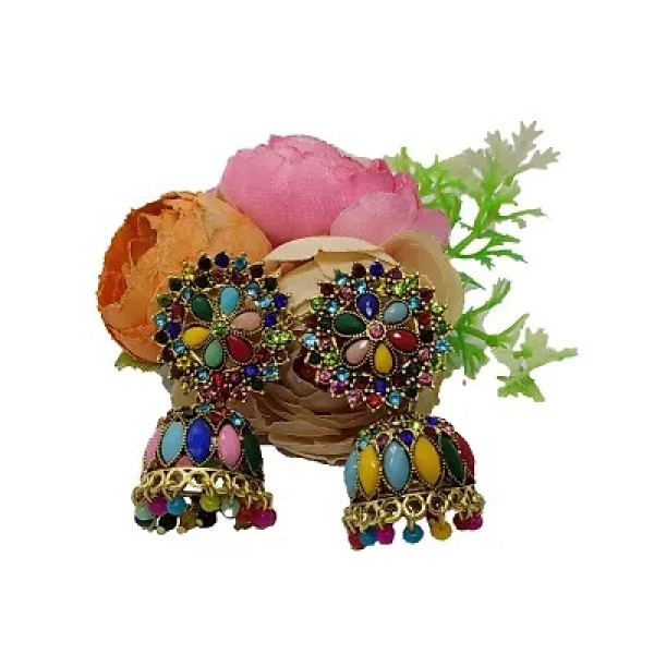 GR-Small Jhumka Alloy Jhumki Earring [Low Budget Product] | Free Shipping 