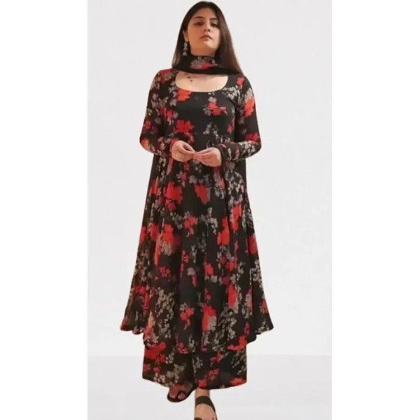 GR-Fancy Georgette Kurta Set For Women [Premium Product] | Free Shipping 