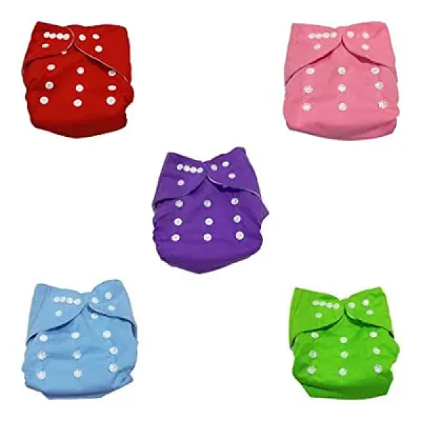 GR-Reusable Baby Diaper - Pack of 1 (Random Color)...