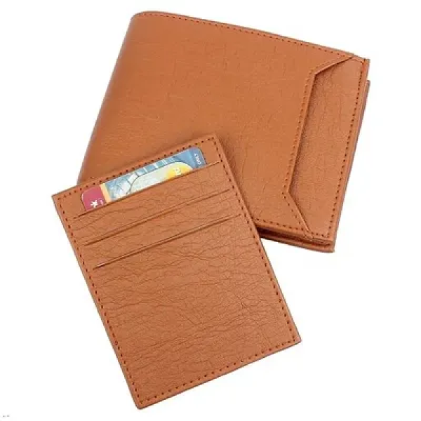 GR-Sleek Brown Artificial Leather Men's Wallet - S...
