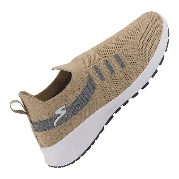 GR-Stylish Beige Mesh Solid Running Shoes For Women [Premium Product]