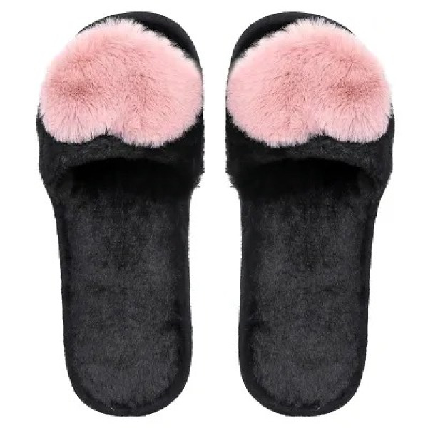 GR-Slipper For Women's Flip Flops Fur Winter Fashi...