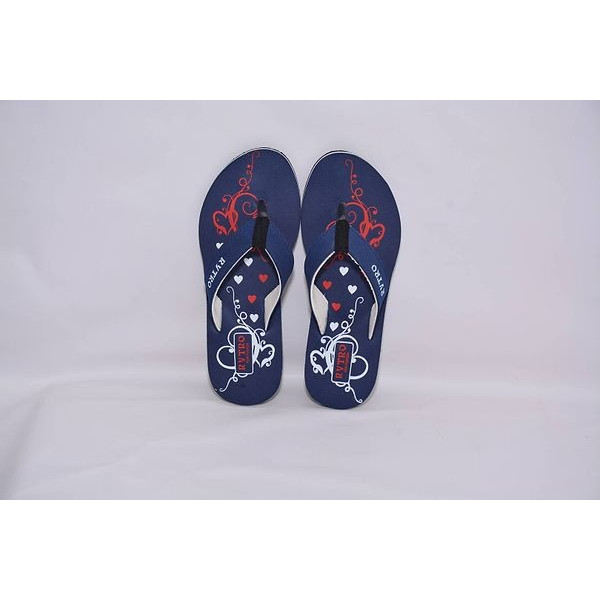 GR-Women's Stylish and Trendy Blue Printed EVA Slippers [Low Budget Product]
