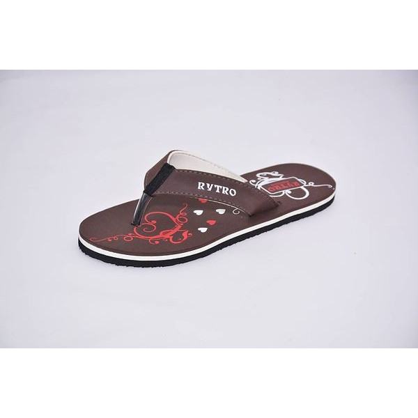 GR-Women's Stylish and Trendy Brown Printed EVA Slippers [Low Budget Product]