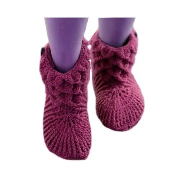 GR-Fashionable Footsteps: Choose Pick's Wool Woven Baby Booties Delight [Low Budget Product]