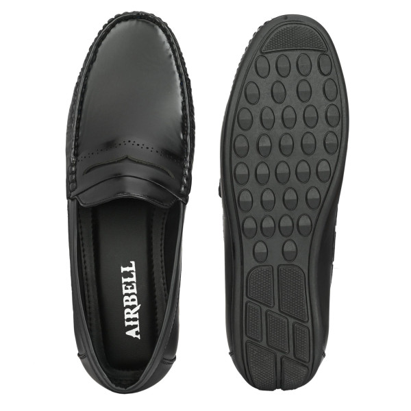 SP-Men's Black Solid synthetic Outdoor casual Loafers [Premium Product] | Free Shipping 