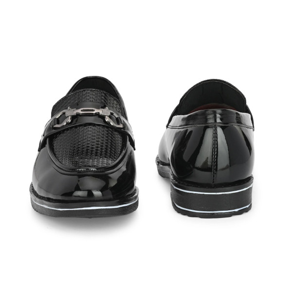 SP-Men's Black Solid Patent foam Outdoor casual Loafers [Premium Product] | Free Shipping 