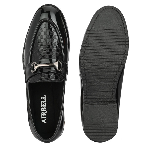 SP-Men's Black Solid Patent foam Outdoor casual Loafers [Premium Product] | Free Shipping 