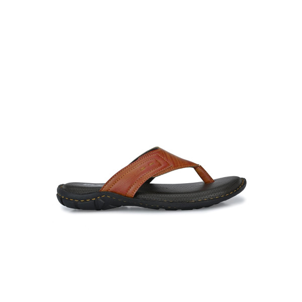 SP-Men's Tan Synthetic Leather Slip-On Casual Slipper/Flip Flop [Premium Product] | Free Shipping 