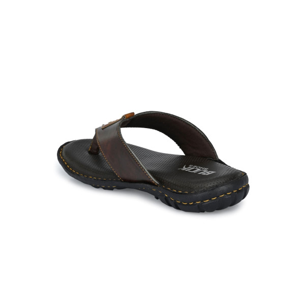 SP-Men's Brown Synthetic Leather Slipper [Premium Product] | Free Shipping 