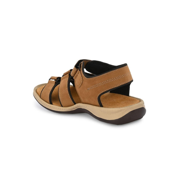 SP-Men's Beige Genuine Leather Slip-On Casual Sandal [Premium Product] | Free Shipping 