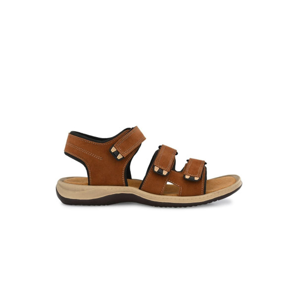 SP-Men's Beige Genuine Leather Slip-On Casual Sandal [Premium Product] | Free Shipping 