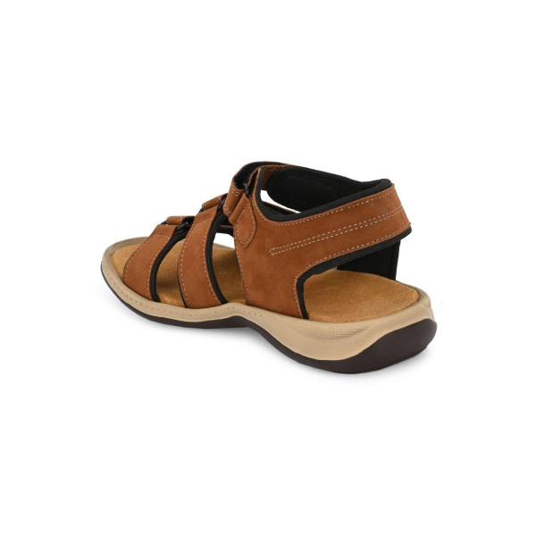 SP-Men's Beige Genuine Leather Slip-On Casual Sandal [Premium Product] | Free Shipping 