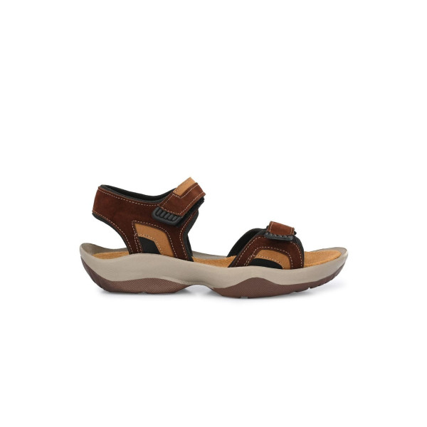 SP-Men's Brown Genuine Leather Slip-On Casual Sandal [Premium Product] | Free Shipping 