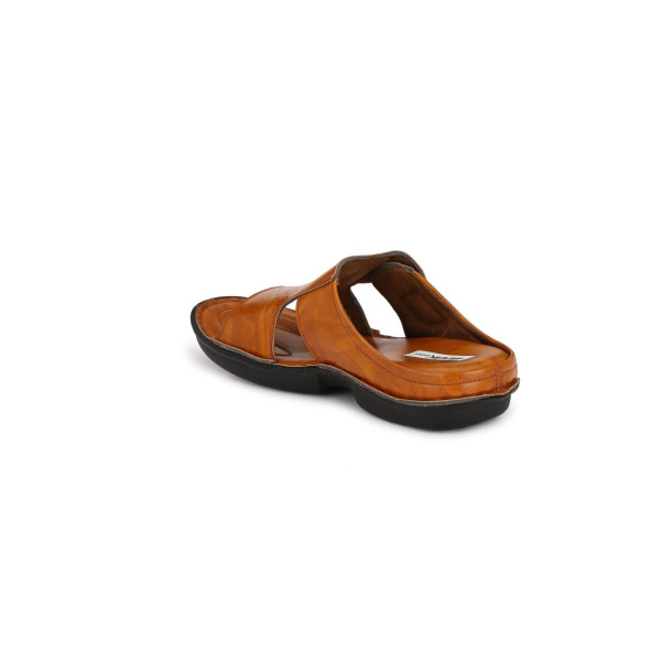 SP-Men's Tan Synthetic Leather Slip-On Casual Sandal [Premium Product] | Free Shipping 