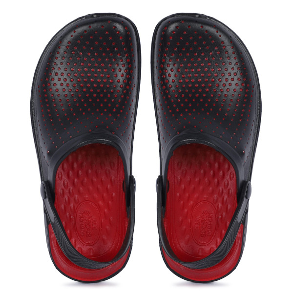 SP-New Latest Black Red Clogs For Mens [Premium Product] | Free Shipping 