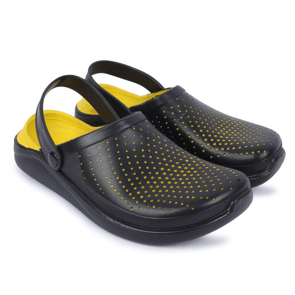 SP-New Latest Black Yellow Clogs For Mens [Premium Product] | Free Shipping 