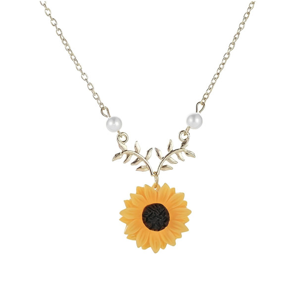 SP-Elegant Sunflower Necklace for Women & Girl...