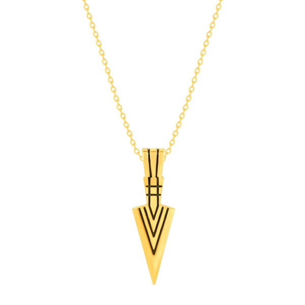 SP-Elegant Gold-Plated Spearhead Pendant for Women...