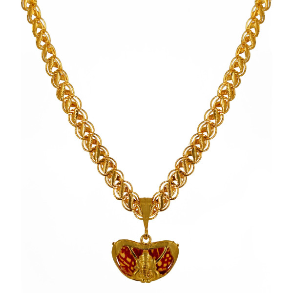 SP-Exquisite Men's Gold-Plated Pendant with Chain ...