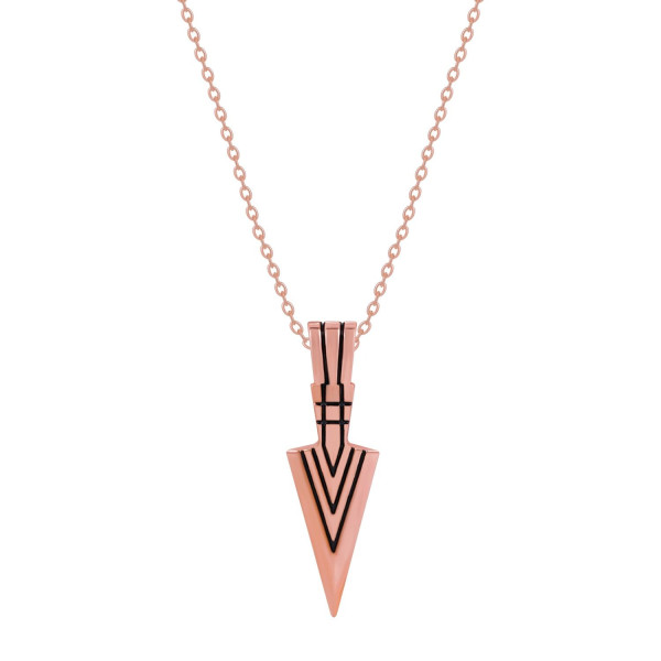 SP-Elegant Rose Gold Arrow Pendant for Women &...