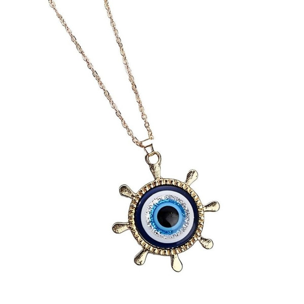 SP-Western Golden Evil Eye Chain Necklace for Wome...
