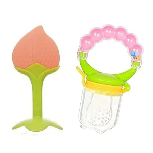 GR-Silicone Teether Food Fruit Nibbler with Extra ...