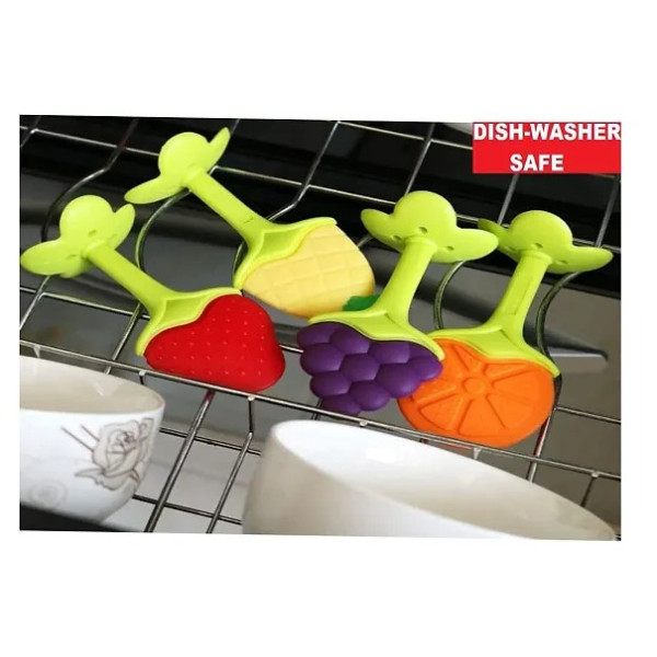 GR-Flexible Silicone Fruit Shape Teether For Baby Dental Care Teethers [Low Budget Product]