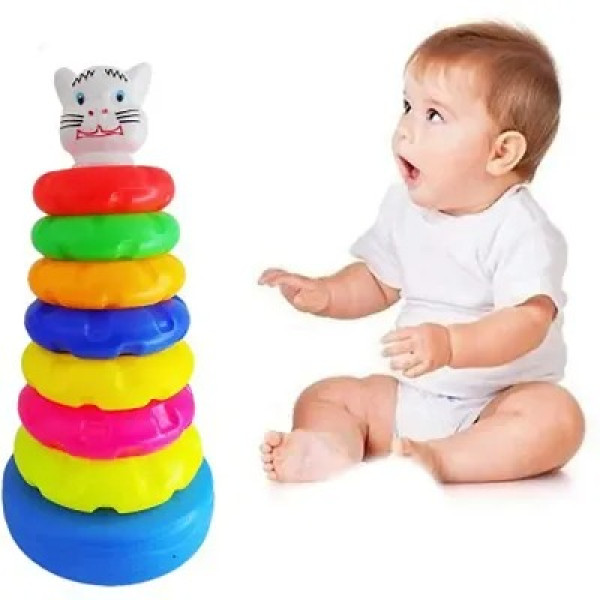 GR-Rocking Stacker Stacking Rings Toys for Baby Mu...