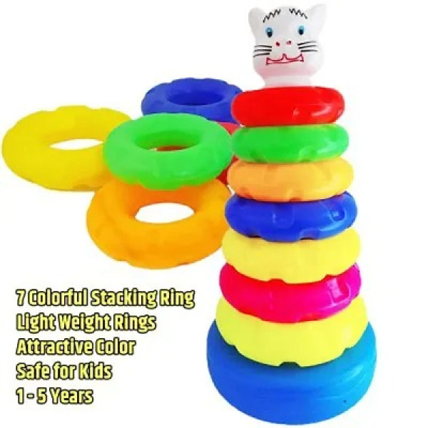 GR-Rocking Stacker Stacking Rings Toys for Baby Multicolor Kids Toys [Low Budget Product]