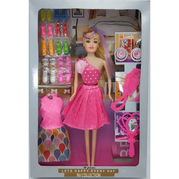 GR-New Style Fashion Model Barbie Doll Set For Gir...
