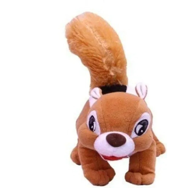 GR-Soft Toy for Kids Plush Cushion Stuffed Animal Squirrel Shape Soft Toy [Low Budget Product]