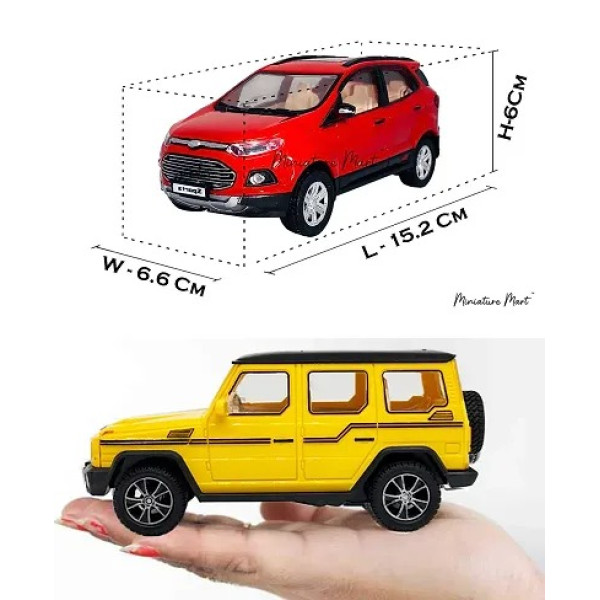 GR-Plastic Small Size Pull Back Toys Car for Kids (Pack of 2) [Premium Product]