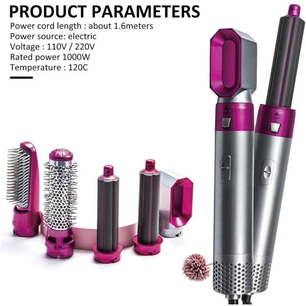 GR-5 in 1 Hair Dryer , Detachable Hair Styler [Premium Product]