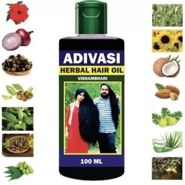 GR-Adivasi Herbal Hair Oil 100ml [Low Budget Product]