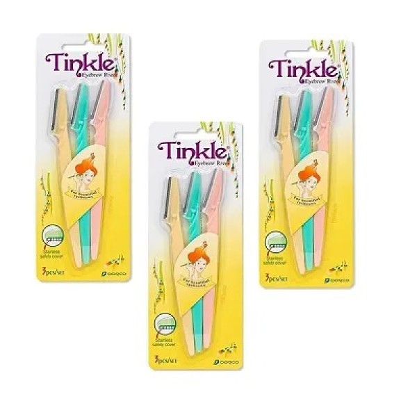 GR-Tinkle Eyebrow Razor Pack Of 3 [Low Budget Product]