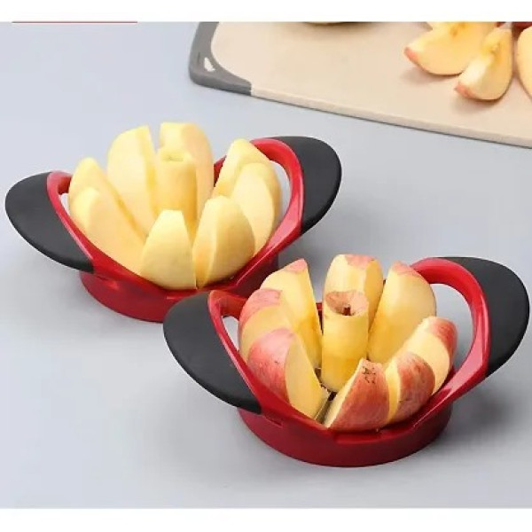 GR-Arembi Apple Slicer Corer - 8-Blade Stainless Steel Fruit Cutter with Non-Slip Handle [Low Budget Product]
