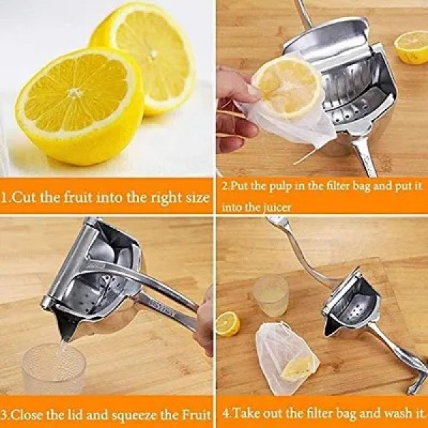 GR-Atipriya Heavy Body Aluminium Manual Fruit Juicer with Steel Handle [Premium Product]