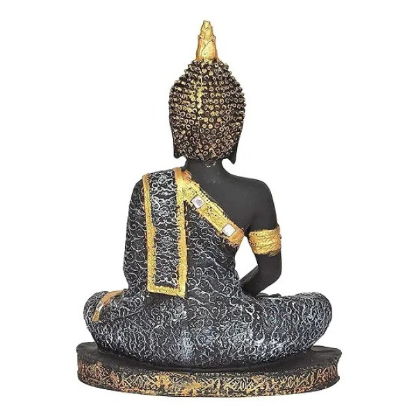 GR-Polyresin Sitting Buddha Idol Statue: Elegant Showpiece for Home Decor and Gifts [Low Budget Product]