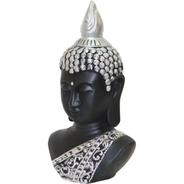 GR-Handcrafted Polyresin Buddha Head Statue: Spiri...