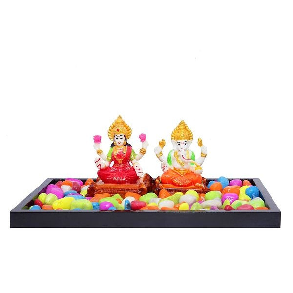 GR-Laxmi Ganesha idols For Car Dashboard Office An...