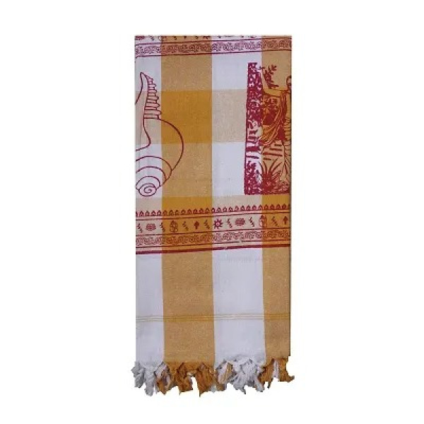 GR-Namabali,with Hare Krishna Printed Colour White Hight 76 inches (Stripe) [Low Budget Product]