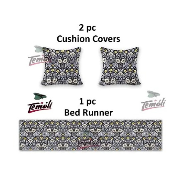 GR-Bed Runner with Reversible Cushion Cover Decora...