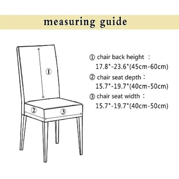 GR-Designer Grey Polyester Spandex Stretch Removable Washable Elastic Chair Slipcover [Low Budget Product]