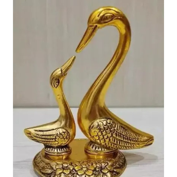 GR-Idolatrous Metal Pair Of Swan For Home Decor [L...