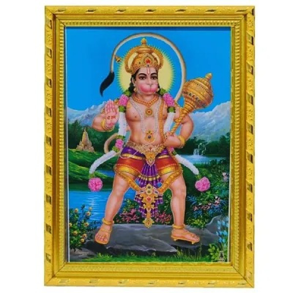 GR-Abhay Hanuman Religious Gold Photo Frames [Low ...