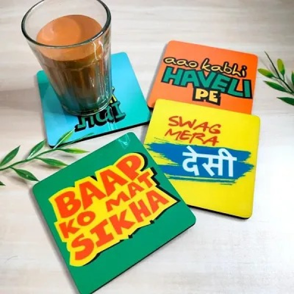 GR-Stylish Tea Coaster Set Combo [Low Budget Product]