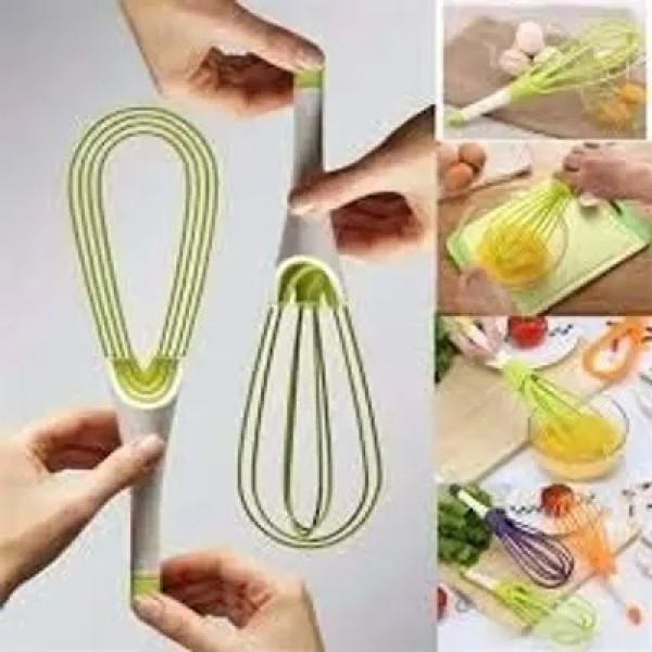 GR-Magic Foldable Plastic Whisker Beater Hand Blender Mixer (Assorted Color) [Low Budget Product]